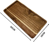 Liying Rectangular Serving Oak Wooden Tray 30x15cm